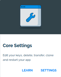 core-settings